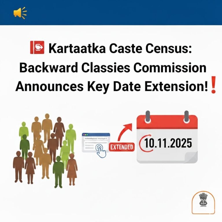Karnataka Caste Census Deadline